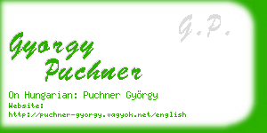 gyorgy puchner business card