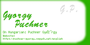 gyorgy puchner business card